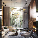 Black Wheel Pendant Light - LUUGAA