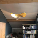 Black Wheel Pendant Light - LUUGAA