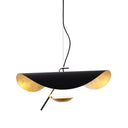 Black Wheel Pendant Light - LUUGAA