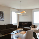 Black Wheel Pendant Light - LUUGAA