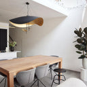 Black Wheel Pendant Light - LUUGAA