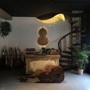 Black Wheel Pendant Light - LUUGAA