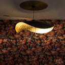Black Wheel Pendant Light - LUUGAA