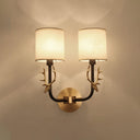 Brass Deer Head Wall Light - LUUGAA