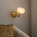 Brass Rose Wall Light - LUUGAA