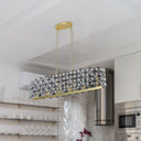 Champagne Gold Oval Crystal Chandelier - LUUGAA