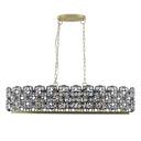 Champagne Gold Oval Crystal Chandelier - LUUGAA