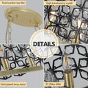Champagne Gold Oval Crystal Chandelier - LUUGAA