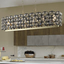 Champagne Gold Oval Crystal Chandelier - LUUGAA