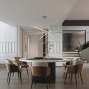 Chandelier Fixture in Silver Integrated LED - LUUGAA