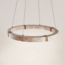 Circle Travertine Pendant Lamp - LUUGAA