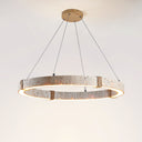 Circle Travertine Pendant Lamp - LUUGAA