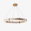 Circle Travertine Pendant Lamp - LUUGAA