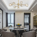 Crystal Ball Round Cluster Chandelier - LUUGAA