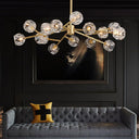 Crystal Ball Round Cluster Chandelier - LUUGAA