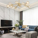 Crystal Ball Round Cluster Chandelier - LUUGAA