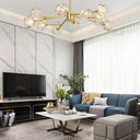 Crystal Ball Round Cluster Chandelier - LUUGAA