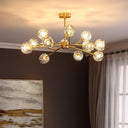 Crystal Ball Round Cluster Chandelier - LUUGAA