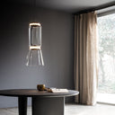 Cylindrical Clear Glass Chandelier - LUUGAA