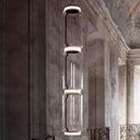 Cylindrical Clear Glass Chandelier - LUUGAA