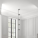Cylindrical Clear Glass Chandelier - LUUGAA