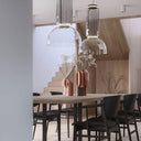 Cylindrical Clear Glass Chandelier - LUUGAA