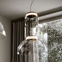 Cylindrical Clear Glass Chandelier - LUUGAA