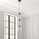 Cylindrical Clear Glass Chandelier - LUUGAA