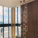 Cylindrical Clear Glass Chandelier - LUUGAA