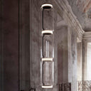 Cylindrical Clear Glass Chandelier - LUUGAA