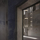 Cylindrical Clear Glass Chandelier - LUUGAA