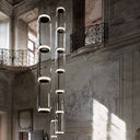 Cylindrical Clear Glass Chandelier - LUUGAA