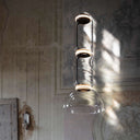 Cylindrical Clear Glass Chandelier - LUUGAA