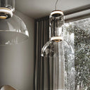Cylindrical Clear Glass Chandelier - LUUGAA