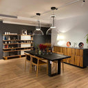 Cylindrical Clear Glass Chandelier - LUUGAA