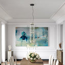 Cylindrical Clear Glass Chandelier - LUUGAA