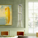 Cylindrical Clear Glass Chandelier - LUUGAA