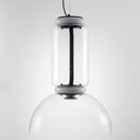 Cylindrical Clear Glass Chandelier - LUUGAA