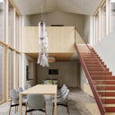 Cylindrical Clear Glass Chandelier - LUUGAA