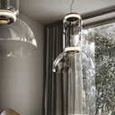 Cylindrical Clear Glass Chandelier - LUUGAA