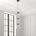 Cylindrical Clear Glass Chandelier - LUUGAA