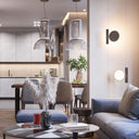 Cylindrical Clear Glass Chandelier - LUUGAA