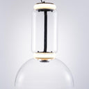 Cylindrical Clear Glass Chandelier - LUUGAA
