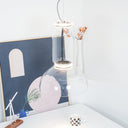 Cylindrical Clear Glass Chandelier - LUUGAA