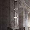Cylindrical Clear Glass Chandelier - LUUGAA