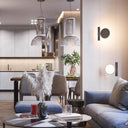 Cylindrical Clear Glass Chandelier - LUUGAA