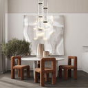 Cylindrical Clear Glass Chandelier - LUUGAA