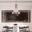 Cylindrical Clear Glass Chandelier - LUUGAA