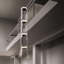 Cylindrical Clear Glass Chandelier - LUUGAA