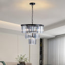 Dante Black Crystal Chandelier - LUUGAA